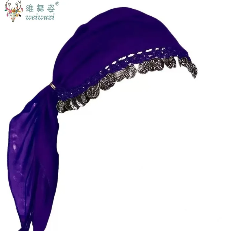 Aksesoris Wanita untuk Tari Perut, Pertunjukan Panggung, Kerudung Koin Gypsy, Aksesoris Kostum Tari Etnik, Topi Folk Cantik