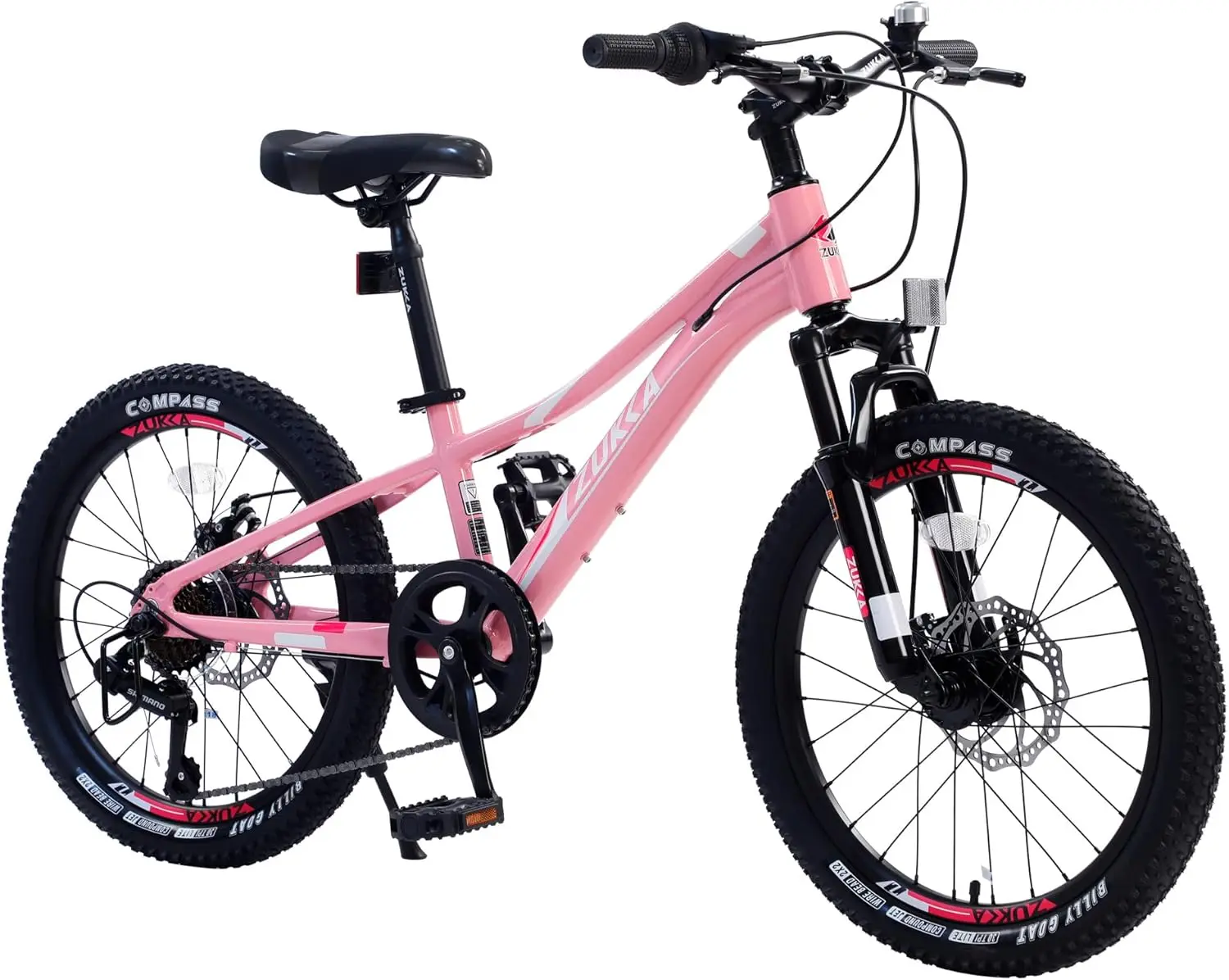 20/24 Inch Kid's Mountain Bike for Boys Girls, 7 Speeds Child MTB Bicycle Aluminium Alloy Frame Bicycle, Multiple Colors