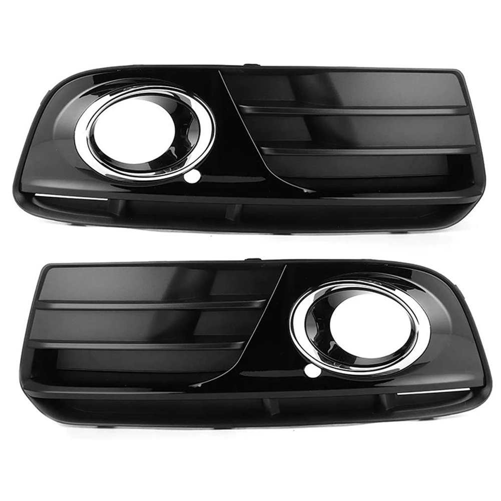 

Car Lamp Cover Grille Left+Right Side 1 Pair Fog Light Grille Car Accessory Replacement for Audi Q5 2013-2016