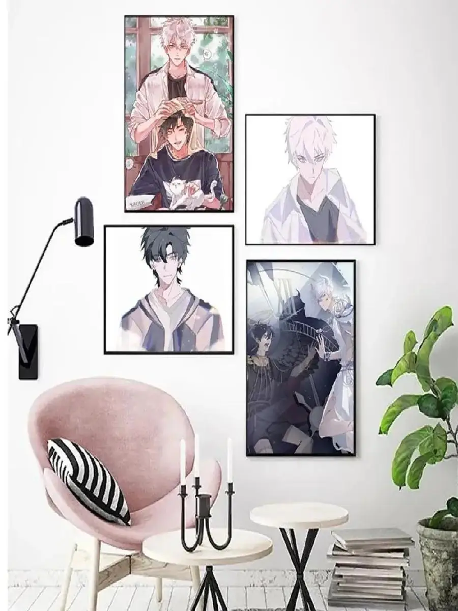 Latest Chinese Anime Link Click Canvas Poster  Wall Hanging Painting for Home Decor Gaming Room Cafe Bar  Art Wall Decor