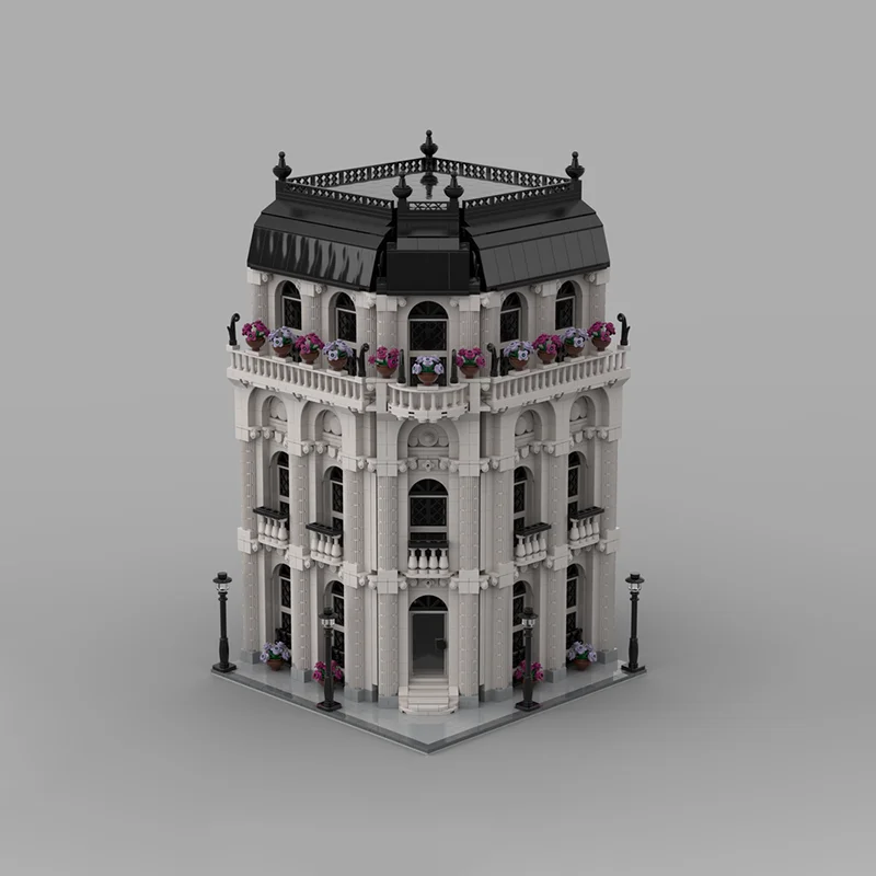 2788 قطعة منزل وحدات MOC منزل سكني مع وحدات قابلة للفصل بناء تعليم كتل ذاتية الصنع هدية ألعاب عيد الميلاد