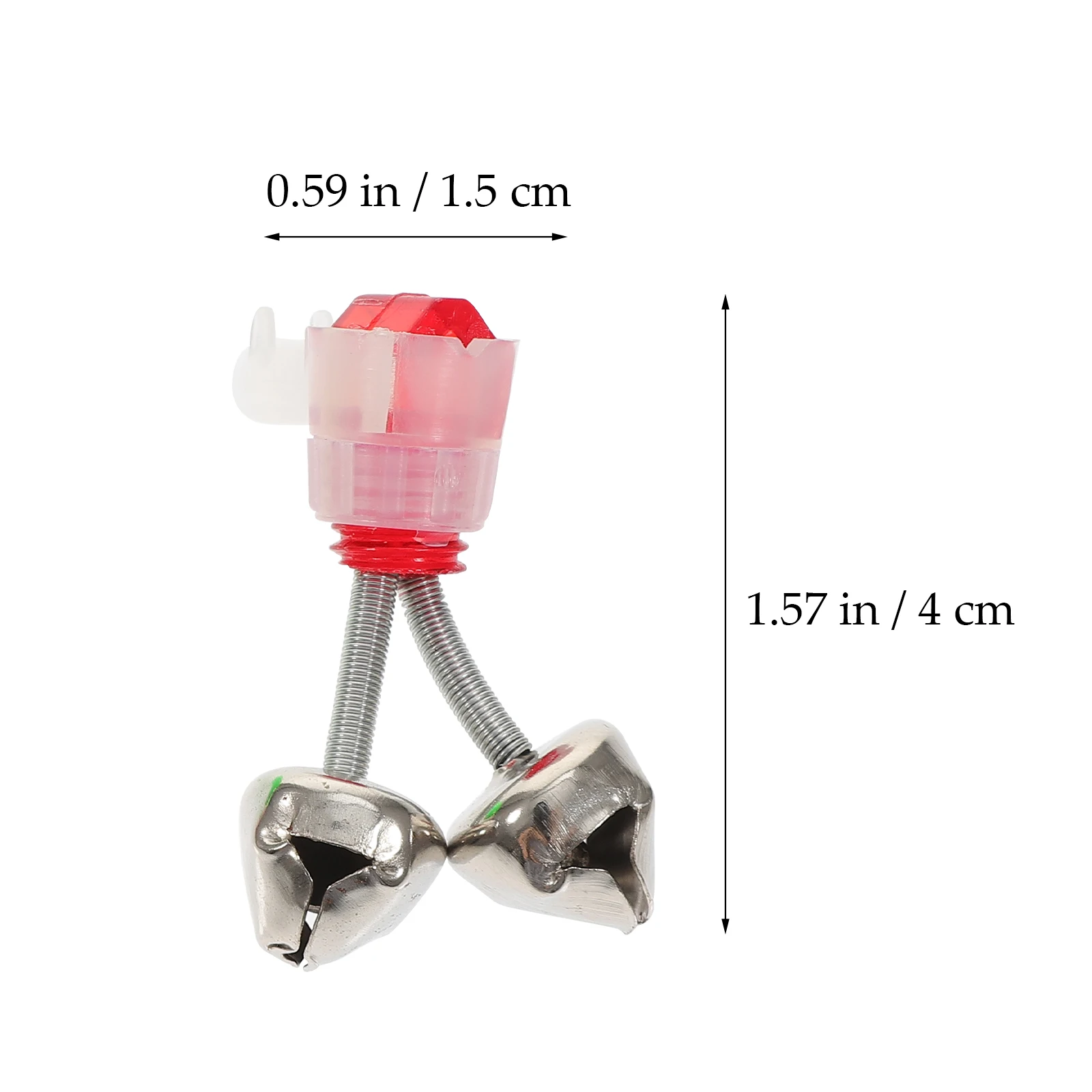 

40pcs Fishing Alarm Bells High Sensitivity Bait Alert Screw-In Rod Bell For Beginners Durable Plastic Metal Fishing