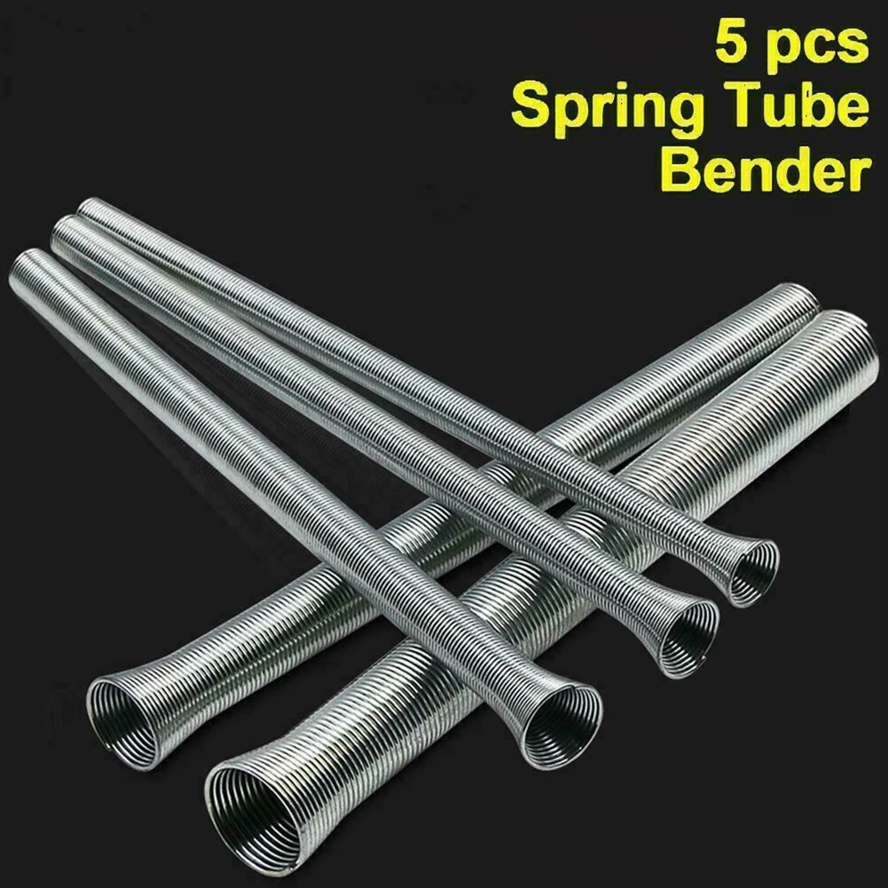 Perfect Tool for Bending Thin Wall Tubing with 5 Different Sizes and 21cm Length Spring Bending Tube Pipe Bender Set