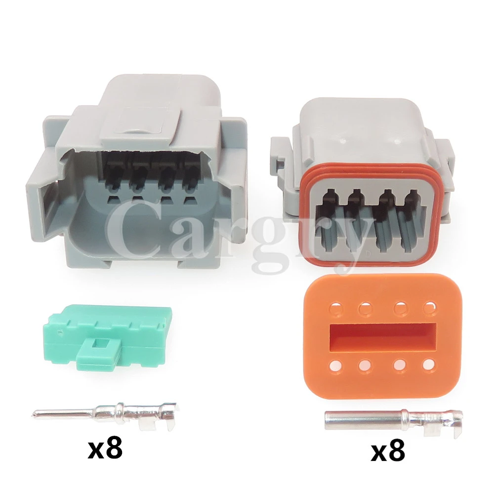 1 Set 8P DT06-8S DT04-8P Auto Replacement Connector Parts AC Assembly Car Male Female Daytime Running Light Cable Harness Socket