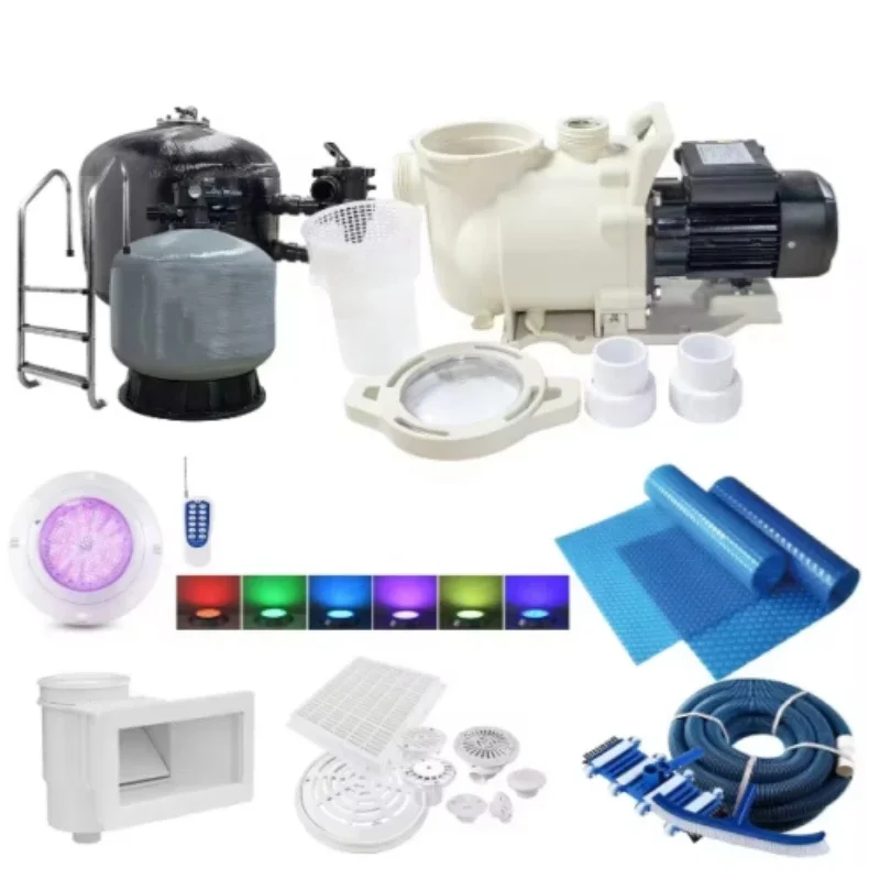 

High-quality water treatment or cleaning outdoor spa and swimming pool accessories