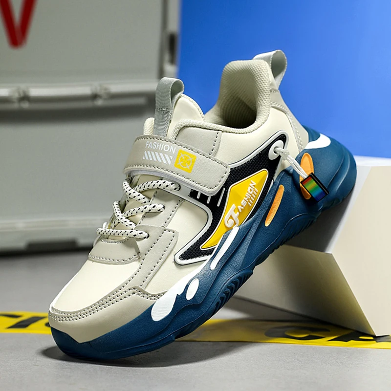 

Children Basketball Shoes Trendy Comfortable Outdoor Training Anti Slip Wear-resistant Fashion Running Shoes for Kids Size 28-39