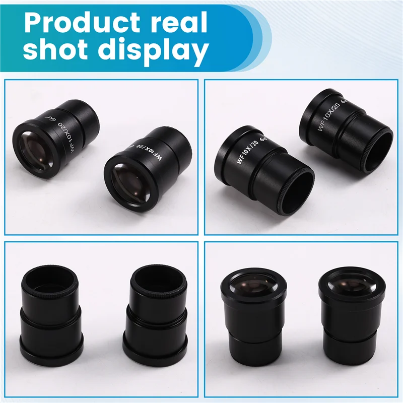 

T99C-2PCS WF10X-20MM широкоугольный высокий глазок для бинокулярного тринокулярного стереомикроскопа интерфейс установки