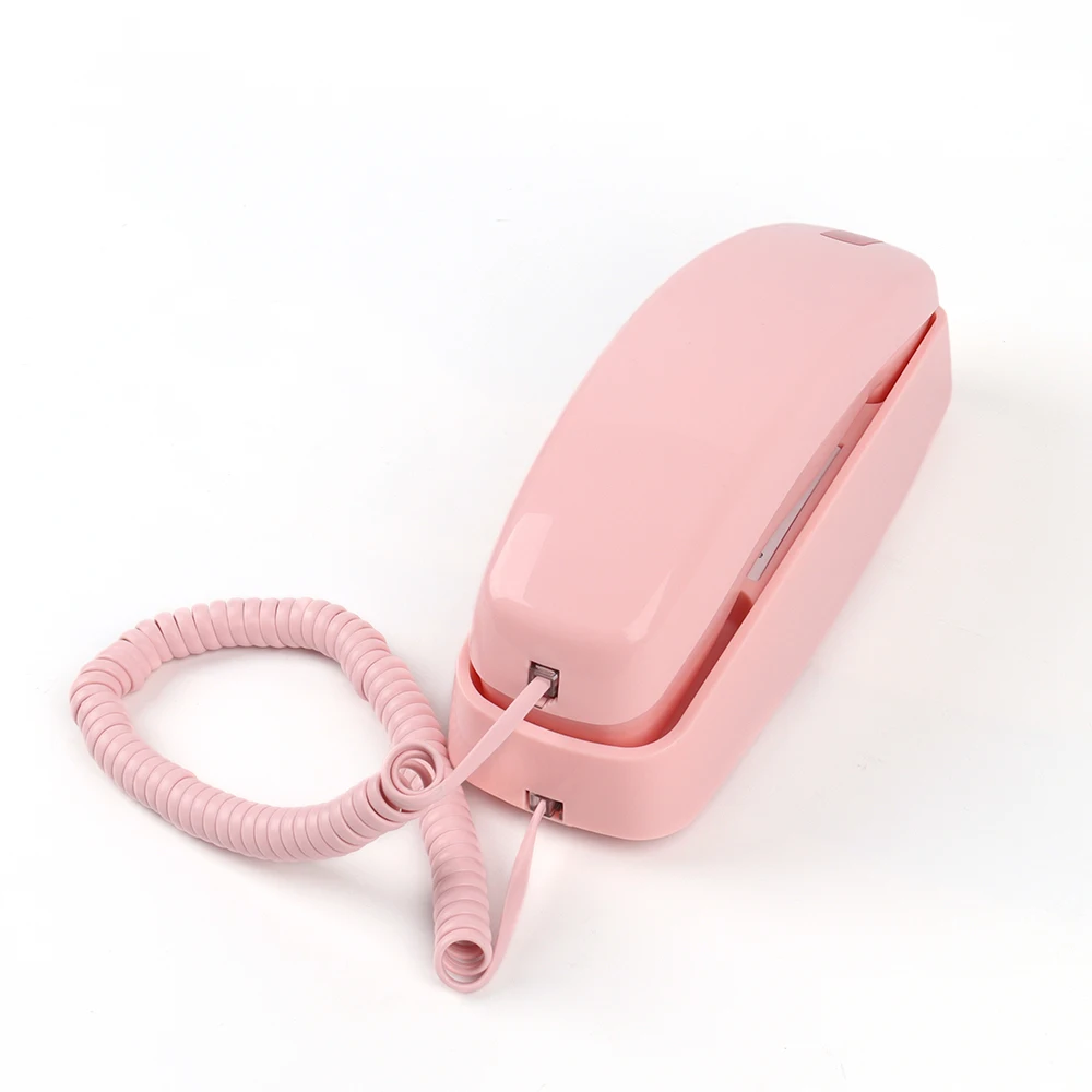 Telephone Landline Phones, TelPal Corded Home Phone, Trimline House Phone for Landline Wall Mount, Big Button Hotel Wall Phone