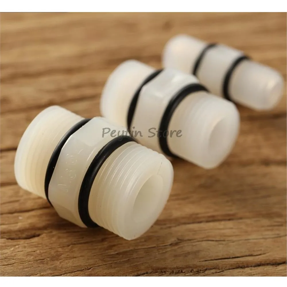 

5Pcs 1/4" 1/2" 3/4" Male Thread Nylon Joint Fit for Water Purifier Tap