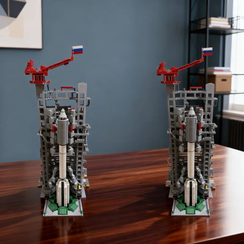 

2729 деталей MOC DamoB S Mobile Service Tower для модели космического модуля Proton Pad, строительные блоки, архитектурная игрушка, рождественские подарки, конструктор для детей