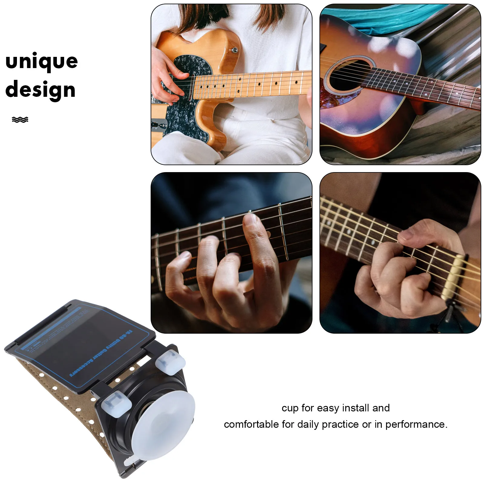 

Guitar Foot Pad Strong Structure Stability Load Bearing Eco Material Comfortable Posture Acoustic Classical Guitar Practice