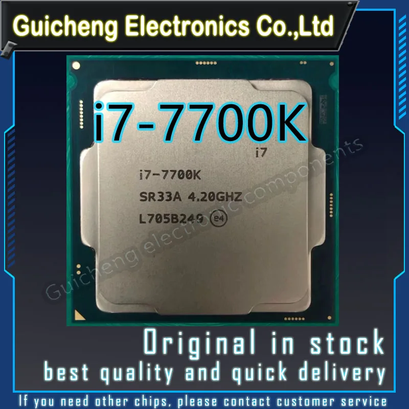 i7-7700K CPU Processor 4.2GHz 8-Thread LGA 1151 91W 14nm i7 7700K processor I7 7700k