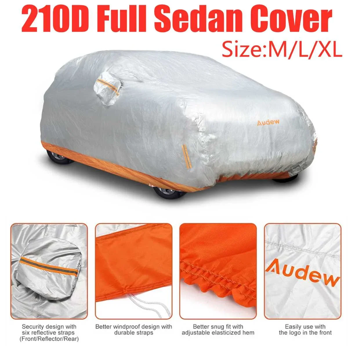 

Car Cover Outdoor Protection Full Resistant Freezing Frost Winter Snow Sunshade Dustproof Protection Car Tent Exterior Covers