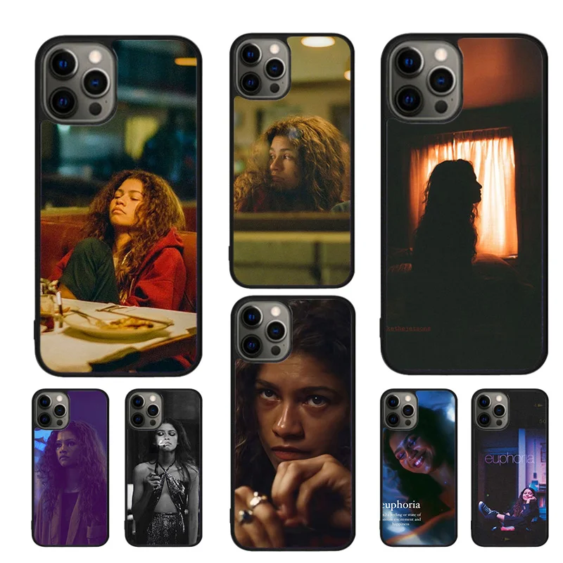 Euphoria Zendaya Rue Mobile Phone Cases Cover For iPhone 16 15 14 12 13 mini 11 Pro MAX apple 6 7 8 Plus SE2020 Coque