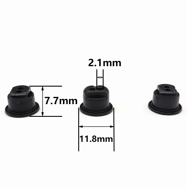200 pezzi iniettore carburante parte in plastica tappo pintle adatto per Mazda 929 3.0L V6 kit di riparazione iniettore carburante 11.8*7.7*2.1mm VD-PS-31013