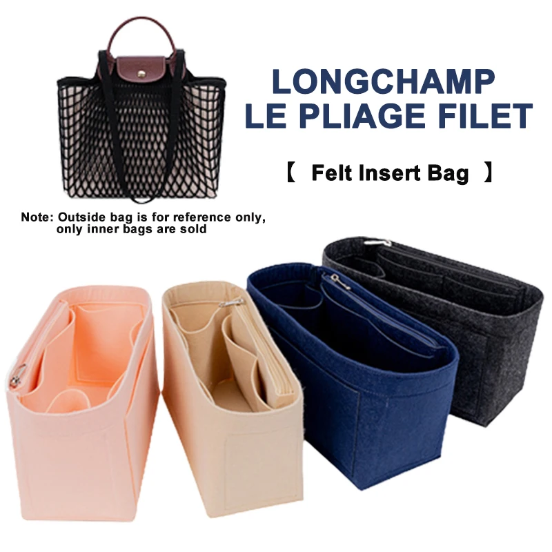 EverToner per Longchamp LE PLIAGE FILET borsa con manico superiore borsa con inserto in feltro borse per cosmetici trucco borsa interna da viaggio