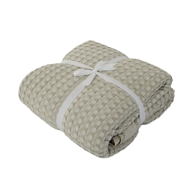 

Cotton wide-brimmed blanket, siesta air conditioner, cotton waffle, blanket