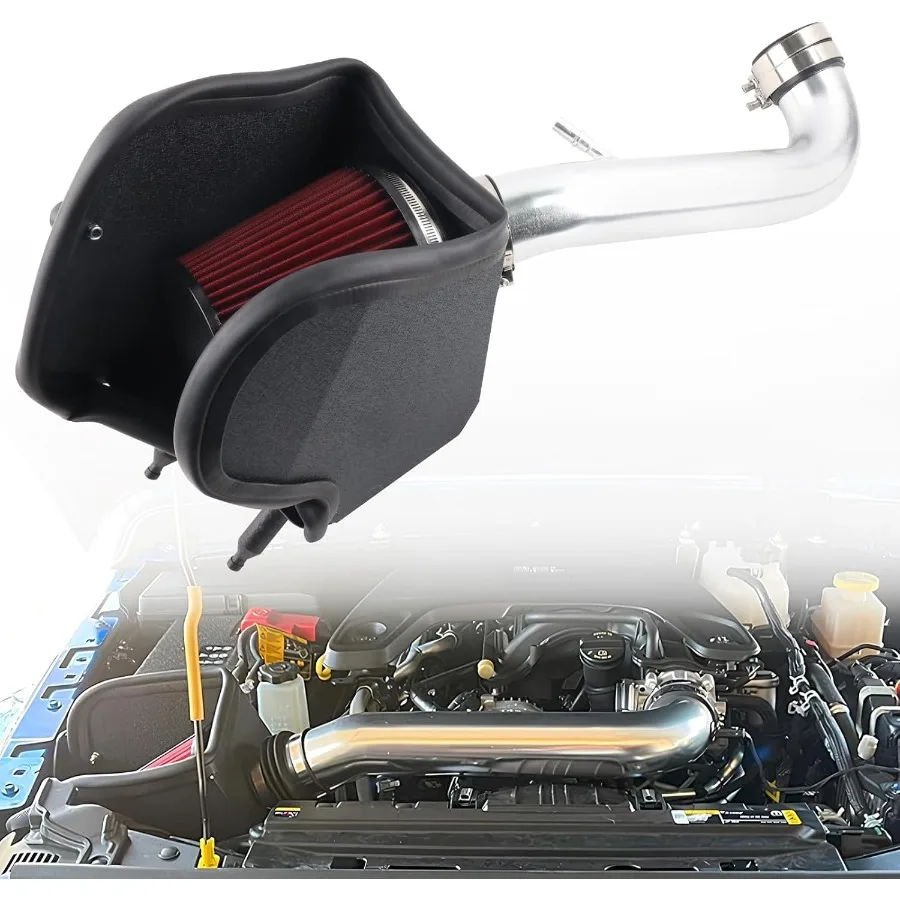 Kit Asupan Udara Dingin dengan Pelindung Panas Dirancang untuk Peningkatan Performa pada Model Jeep Wrangler JL dan Gladiator Tahun 2018-2023