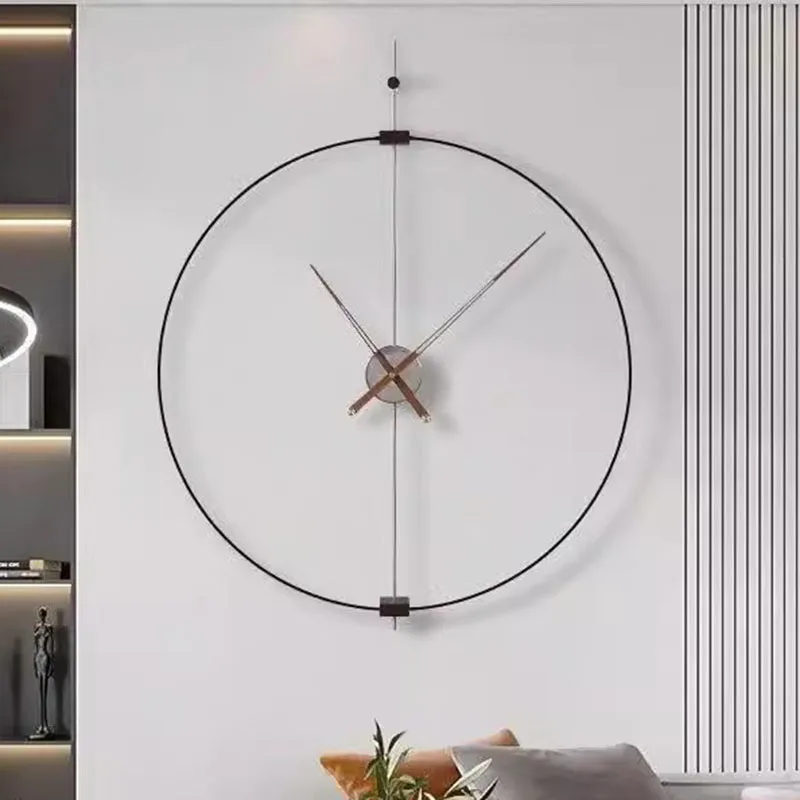 Living Room Wall Clocks Luxury Digital Restaurant Interior Round Wall Watch Aesthetic Silent Creative Horloge Murale Home Decor