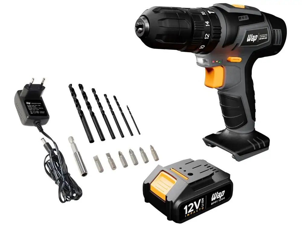 12v-16-pieces-bpfi-12k4-bivolt-wap-battery-impact-drill-and-screw-machine