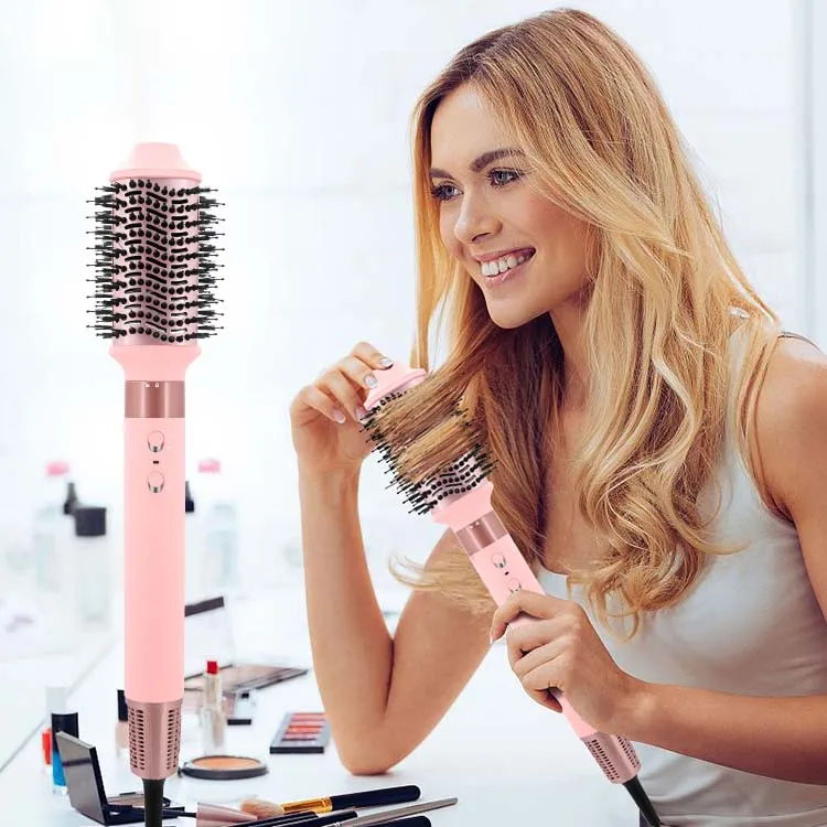 6 in 1 Ptc Straightener Hair Curler Comb Volumizer Interchangeable Roller Hair Curling Wand Professional Hair Curler