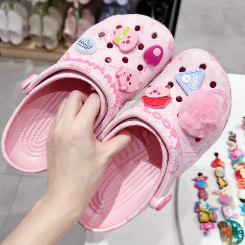 

New Zanmang Loopyed Co Branded Hole Shoes Breathable Beach Sandals Soft Summer Slippers Casual Shoes
