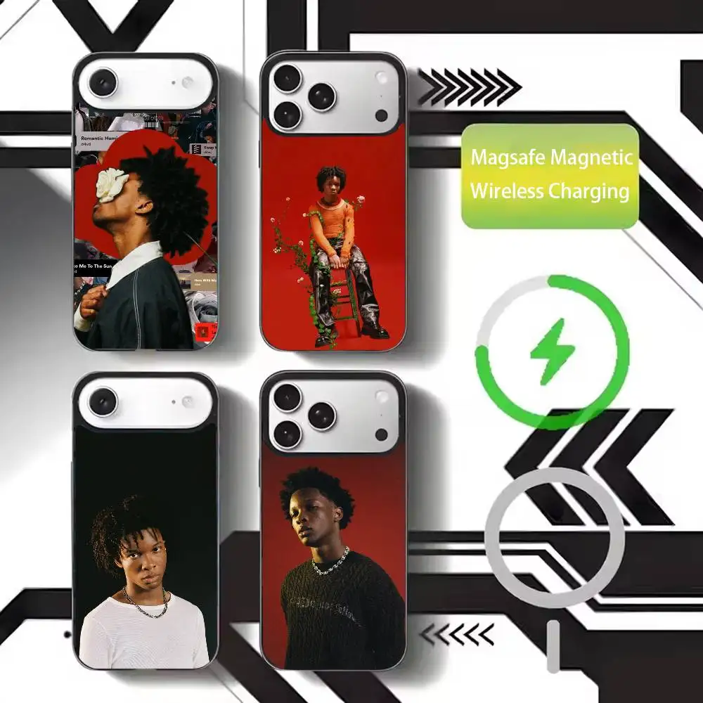 

D4vd H-Here With Me Phone Case For iPhone17,16,15,14,13,12,11 Plus,Pro Max Magnetic For Magsafe Wireless Charging