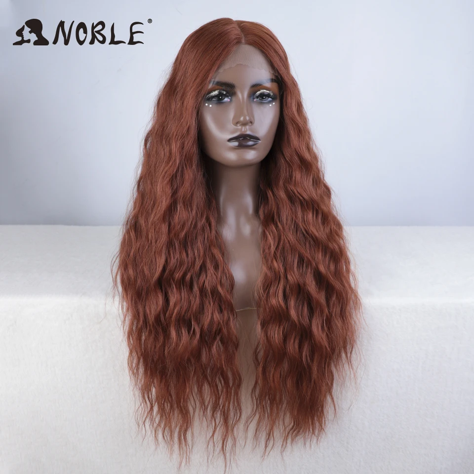 Noble Synthetic Lace Wig Long Wavy Ombre Blonde Wig Natural Hair Wigs Part Synthetic Wigs For Black Women Lace Wigs