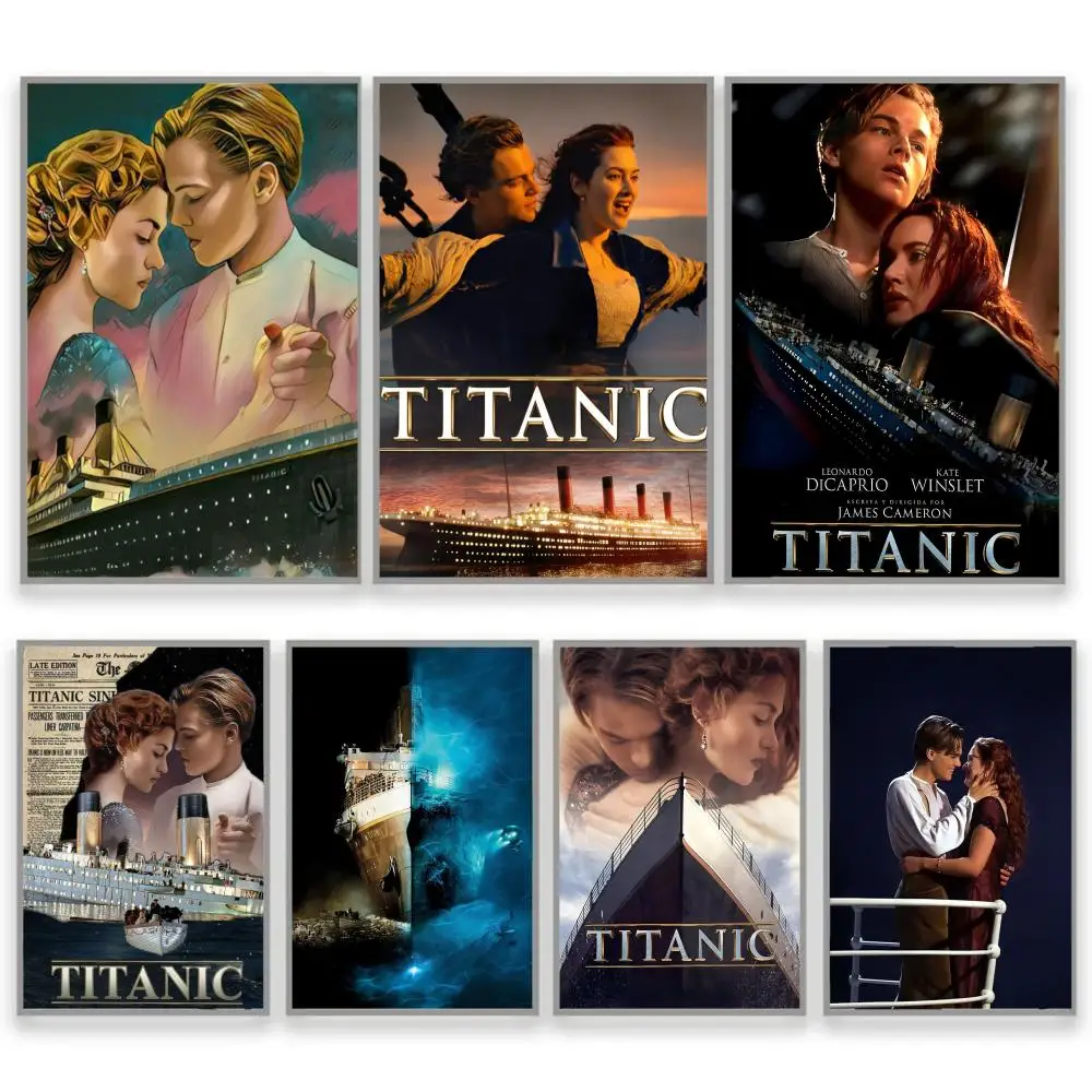 Постер-«Титаник»-популярный-фильм-идеальная-наклейка-самоклеящаяся-художественная-предназначенная-для-дома-столовой-офиса-прочный