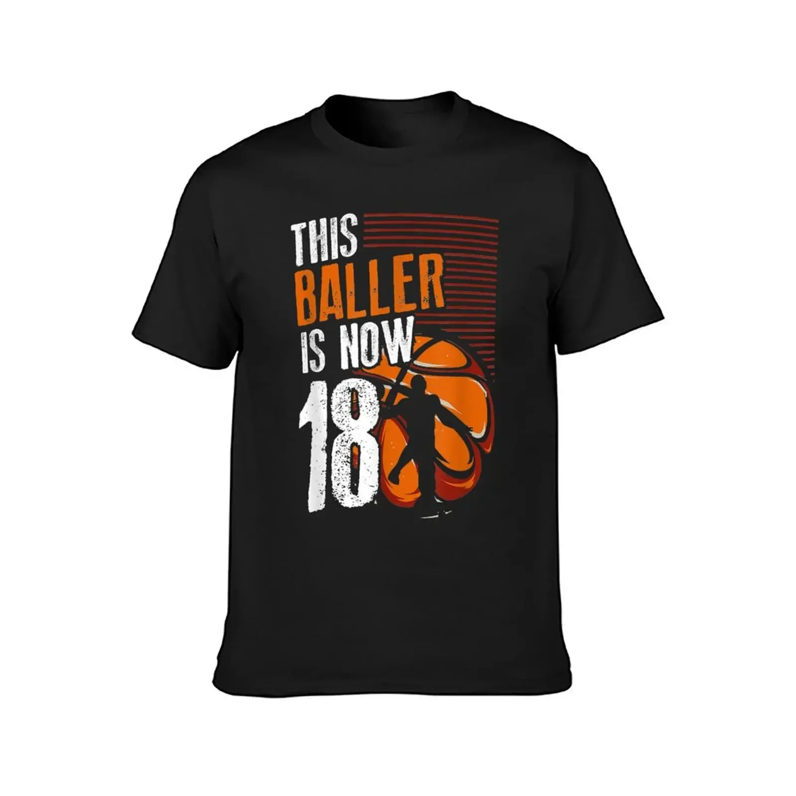 This Baller Is Now 18 Basketball 18th Birthday Sports T-Shirt for a boy quick drying cheap stuff men t shirts high quality