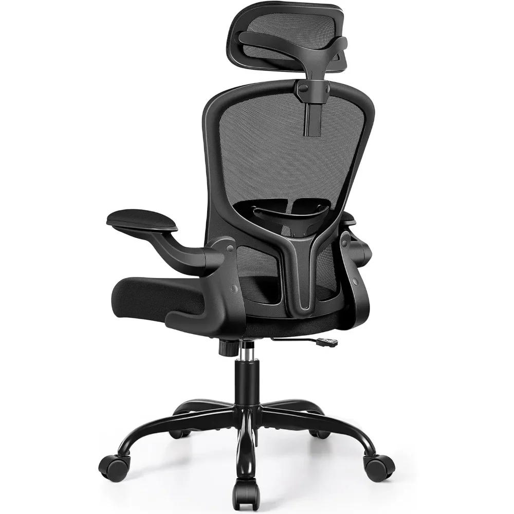 

Office Chair Ergonomic Desk Chair with Headrest, High Back Computer Chair with Adjustable Lumbar Support and Wheels,Executive