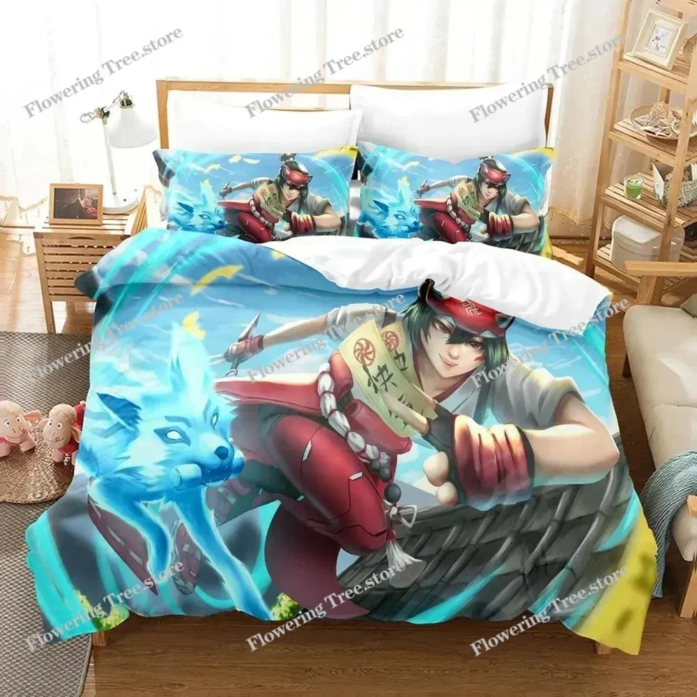 

Game Overwatch Kiriko Heads Bedding Set Boys Girls Twin Queen Size Duvet Cover Pillowcase Bed Kids Adult Home Textileextile029