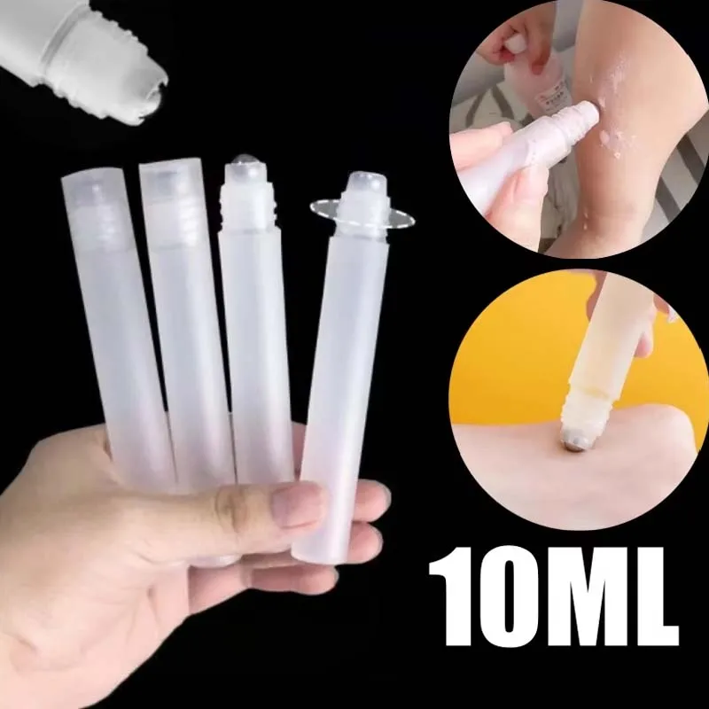 1-50PCS 10ML Tragbare Ball Roller Sortierung Flaschen Roller Ball Flüssigkeiten Öl Parfüm Flasche Nachfüllbare Leere kunststoff Halter