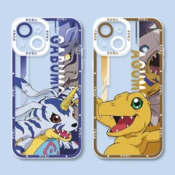 Digital Monster Digimon Soft Silicone Phone Case for iPhone 16 15 14 13 12 11 Pro Max Mini XR XS X 8 7 Plus SE 2020 Claer Cover