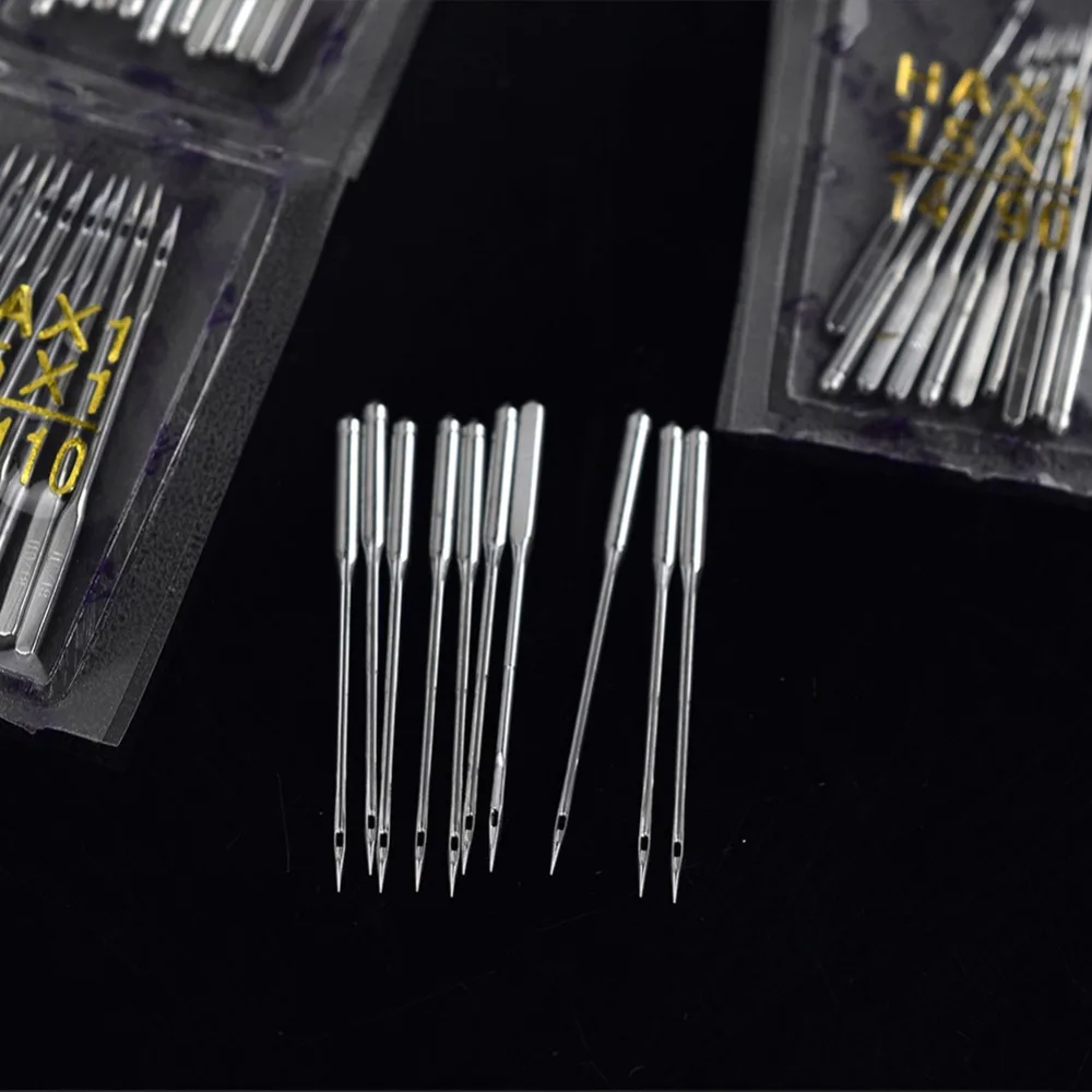 10pcs Domestic Sewing Machine Needles 5 sizes 9 11 14 16 &18