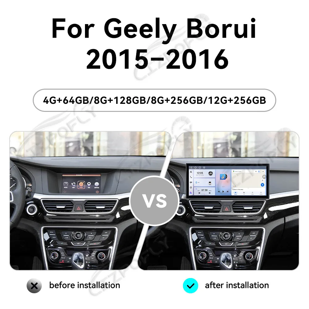 

15,8-дюймовый автомобильный радиоприемник для Geely Borui 2015-2016 Carplay Android GPS навигация авторадио DSP мультимедийный видеоплеер головное устройство 4G