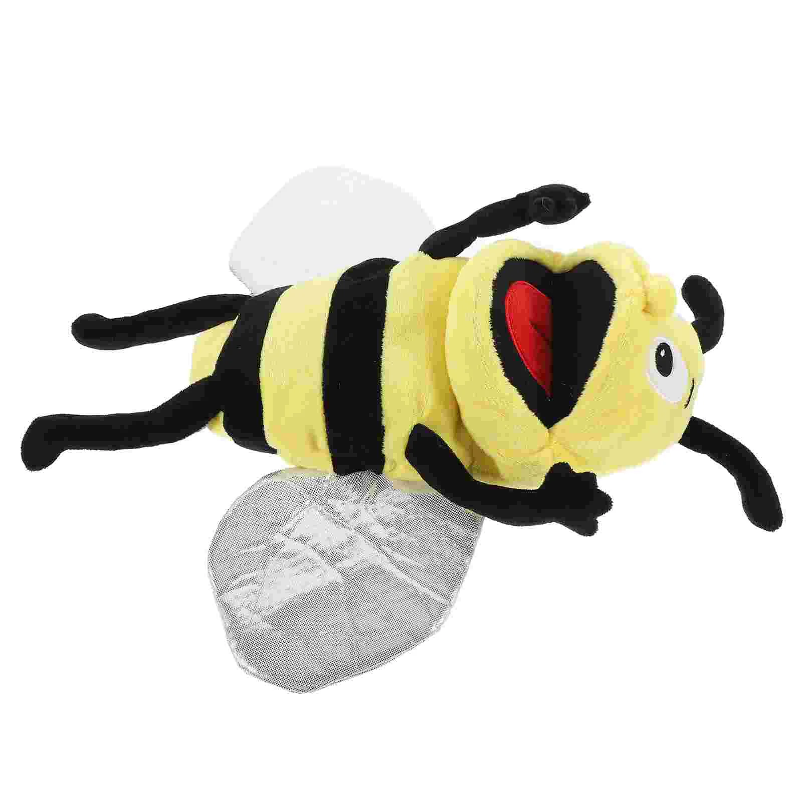 Christmas Plush Toy Bee Hand Puppet The Marionettes Cartoon Animals Puppets