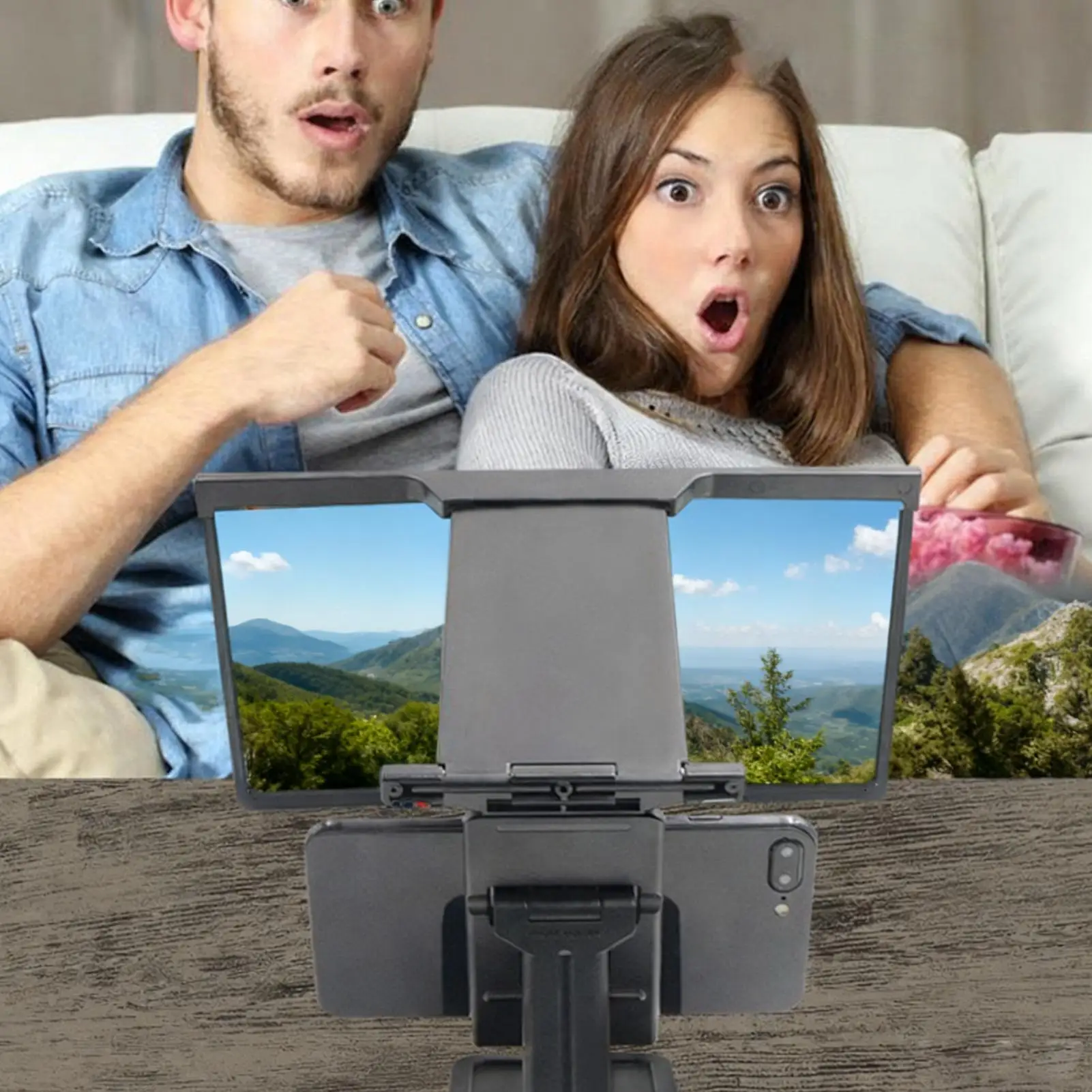 

Экранная лупа для сотового телефона HD-усилитель просмотра, увеличительный экран мобильного телефона со складной подставкой для женщин, мужчин, детей, видео