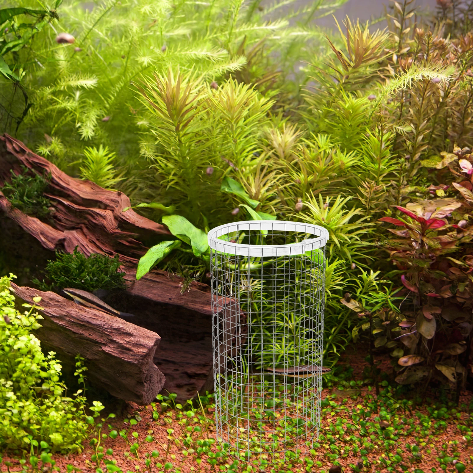 

Practical Shrimp Breeding Bucket Grid Fish Spawning Barrels Net Angelfish Incubator Aquarium Decoration