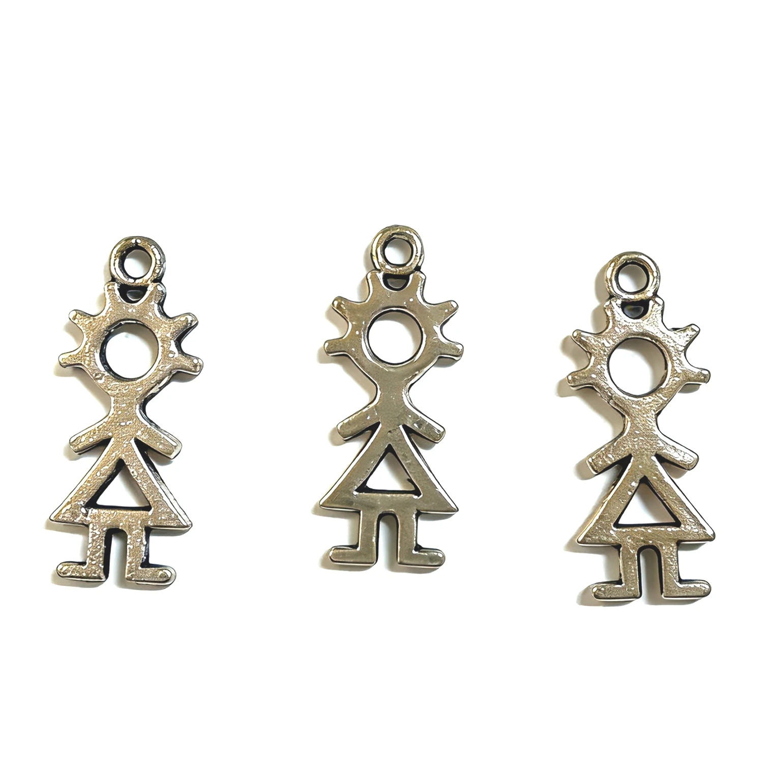 20PCS 23.3x9.8mm Girl Figurine Pendants for Making Necklaces and Bracelets H3937