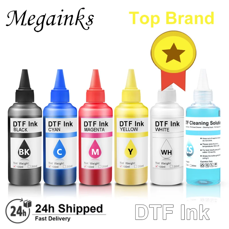 100ML DTF INK No Sediment for epson et8550 L1800 1390 DTF Transfer Ink for Pet Film DTF Printing Direct to Printer Film DTF ink
