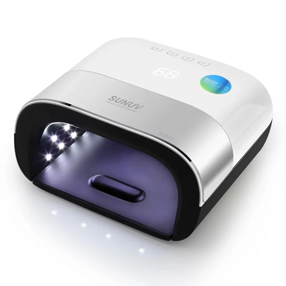 Houselin Fast Curing LED UV Light, Gel Nails with 4 Timers Set with Automatic Sensor, Nail and Toenail Nail Hair Dryer