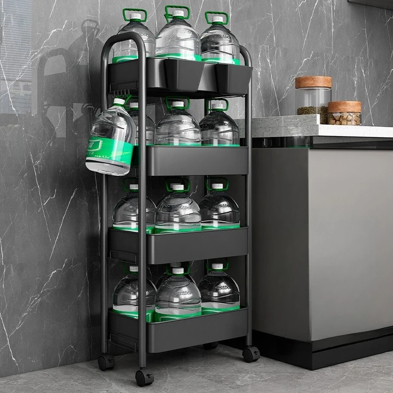 Removable Storage Trolley Rack, Kitchen Snack Storage Rack, Hair Trolley, Universal Wheel Tool Cart