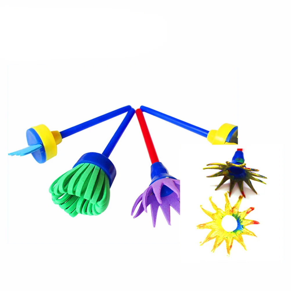 12 stuks schildersponsborstelset kinderen tekengereedschappen creatieve kunstbenodigdheden diy graffiti kit educatief speelgoed voor kinderen