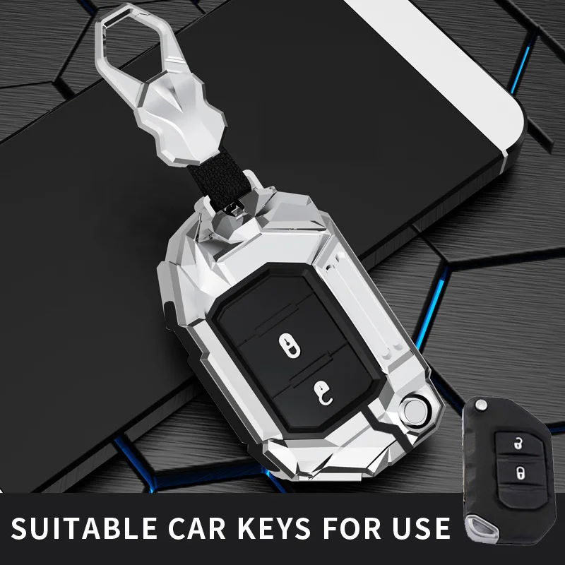 Key Shell Fob Holder Cover Remote Protector Case for Jeep Wrangler JL TJ Gladiator JT 2018 2019 Keychain Protector 5