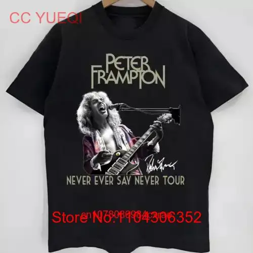 Rare Peter Frampton Singer Tour Hip Hop Black S 5XL T Shirt K541 long or short sleeves