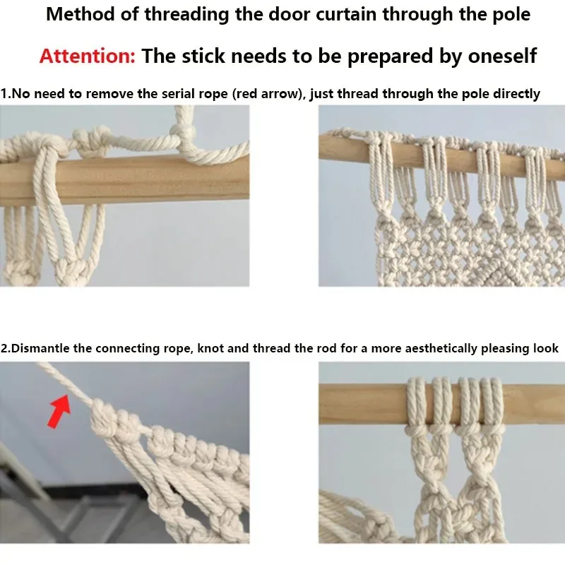 المنسوجة يدويا مكرميه ستارة الباب بوهيميا الجدار الشنق نسيج للمنزل نافذة المدخل غرفة نوم غرفة المعيشة الزفاف خلفية ديكور