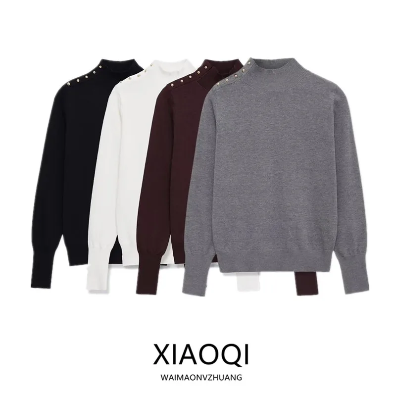 

Новое поступление зимы 2022, женская трикотажная длинная све, повседневная модная одежда для поездок на работу, универсальный трикотаж на пуговицах