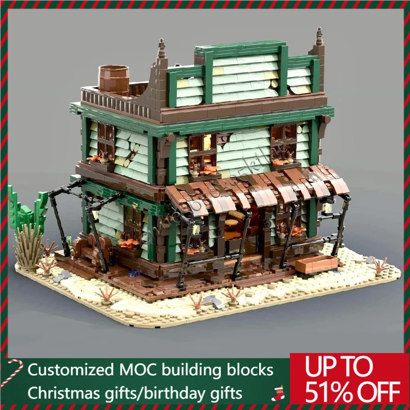 

2744 шт. Moc строительные блоки модульные западное седан технология модульные кирпичи модель подарки рождественские детские игрушки наборы «сделай сам» сборка