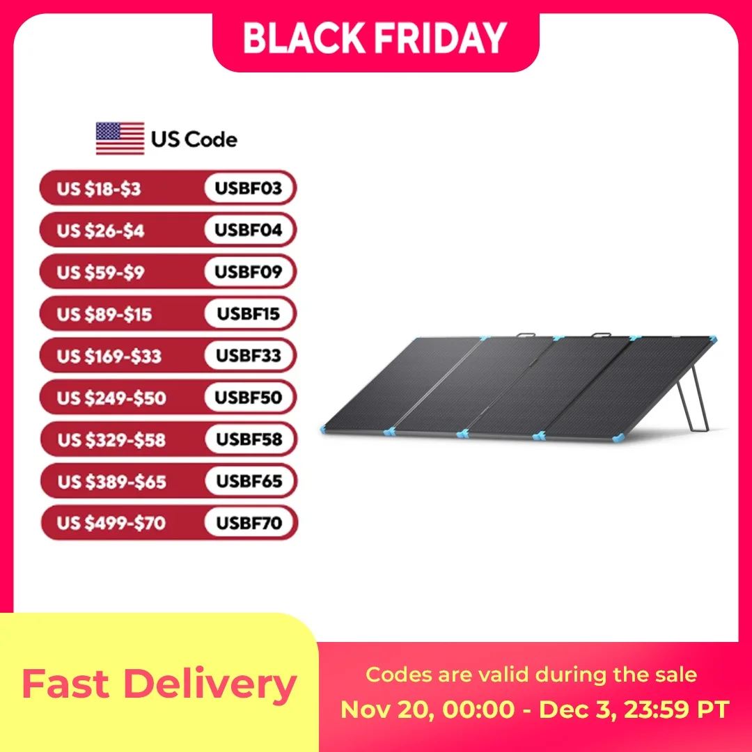 حقيبة Renogy 220W لوحة شمسية قابلة للطي، محمولة 23% عالية الكفاءة، IP67 مقاومة للماء لمحطة طاقة التخييم RV